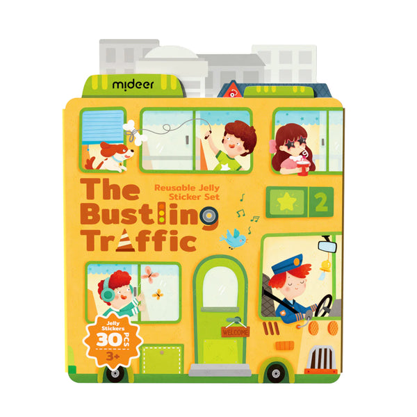 Mideer - Jelly Sticker Set: The Bustling Traffic