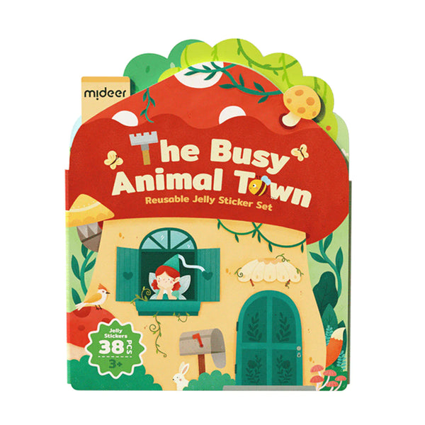 Mideer - Jelly Sticker Set: The Busy Animal Town